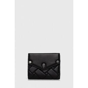 Kožená peňaženka Kurt Geiger London dámsky, čierna farba