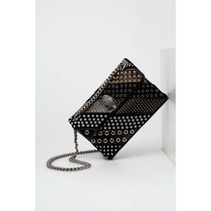 Kožená kabelka Kurt Geiger London čierna farba