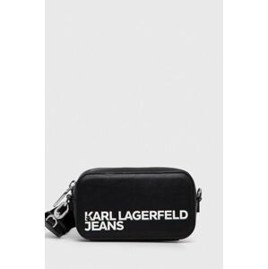 Kabelka Karl Lagerfeld Jeans čierna farba