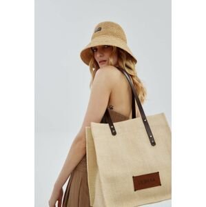 Plážová taška LE SH KA headwear Summer Bag béžová farba