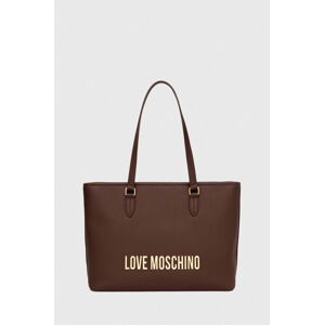 Kabelka Love Moschino hnedá farba