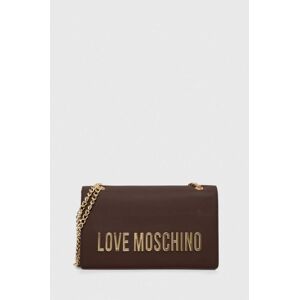 Kabelka Love Moschino hnedá farba