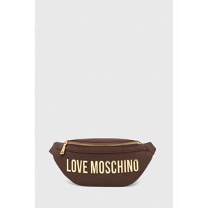 Ľadvinka Love Moschino hnedá farba