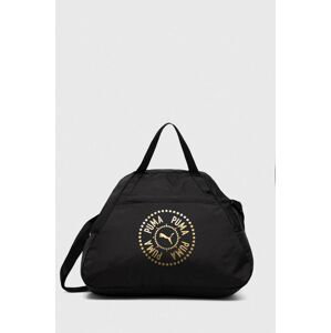 Športová taška Puma AT ESS Grip Logo Love čierna farba