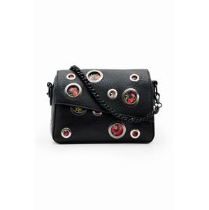 Kabelka Desigual 23WAXP11 ACCESSORIES PU HAND BAG čierna farba