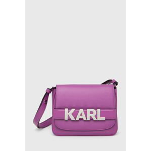 Kabelka Karl Lagerfeld fialová farba