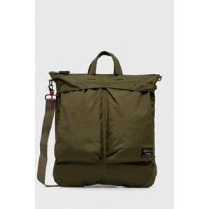 Taška Alpha Industries zelená farba