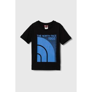 Detské bavlnené tričko The North Face B GRAPHIC S/S TEE 1 čierna farba, s potlačou