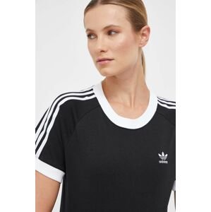 Bavlnené tričko adidas Originals čierna farba