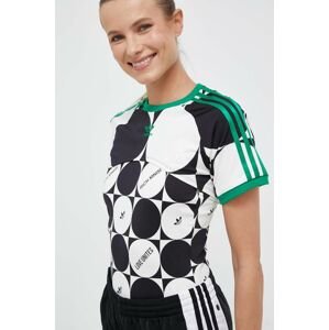 Tričko adidas Originals PRIDE dámsky, čierna farba