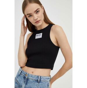 Top Moschino Jeans dámsky, čierna farba