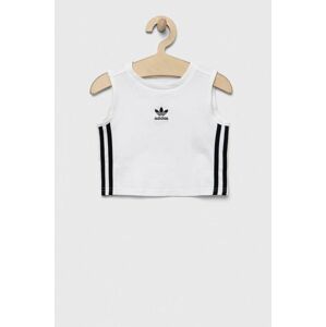 Detský top adidas Originals biela farba, s nášivkou