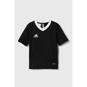Detské tričko adidas Performance ENT22 JSY Y čierna farba, s nášivkou