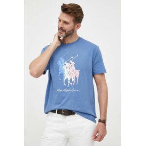 Bavlnené tričko Polo Ralph Lauren s potlačou