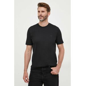 Bavlnené tričko Liu Jo čierna farba, jednofarebný