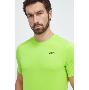 Tréningové tričko Reebok Activchill zelená farba, jednofarebný