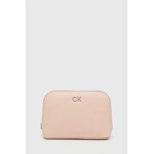 Kozmetická taška Calvin Klein ružová farba