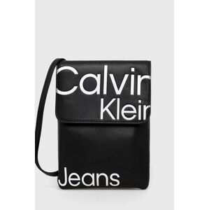 Obal na mobil Calvin Klein Jeans čierna farba