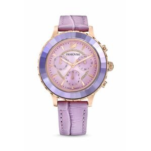 Hodinky Swarovski 5632263 OCTEA LUX CHRONO dámske, ružová farba