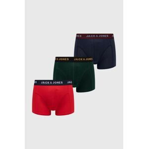 Detské boxerky Jack & Jones 3-pak tmavomodrá farba