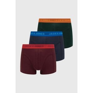 Detské boxerky Jack & Jones 3-pak zelená farba