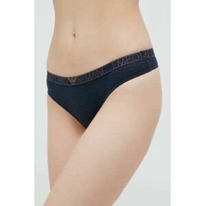 Tangá Emporio Armani Underwear tmavomodrá farba,