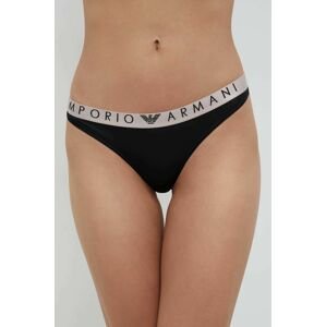 Brazílske nohavičky Emporio Armani Underwear 2-pak čierna farba,