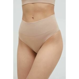 Tvarujúce tangá Spanx 2-pak béžová farba