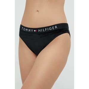 Nohavičky Tommy Hilfiger čierna farba,