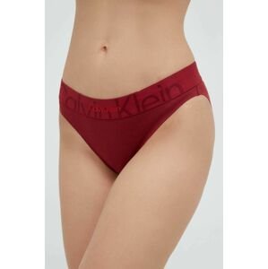 Nohavičky Calvin Klein Underwear bordová farba,