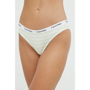 Nohavičky Calvin Klein Underwear zelená farba,