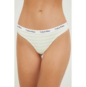 Tangá Calvin Klein Underwear zelená farba,