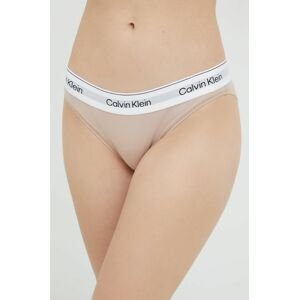 Nohavičky Calvin Klein Underwear béžová farba,