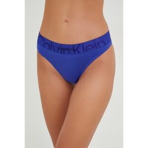 Tangá Calvin Klein Underwear tmavomodrá farba,