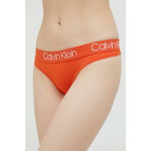 Tangá Calvin Klein Underwear oranžová farba,