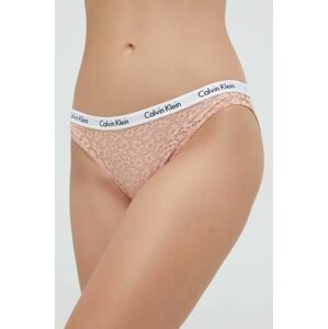 Nohavičky Calvin Klein Underwear oranžová farba,