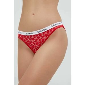 Nohavičky Calvin Klein Underwear červená farba,