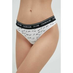 Tangá Calvin Klein Underwear biela farba,