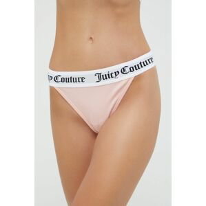 Brazílske nohavičky Juicy Couture Diddy ružová farba,