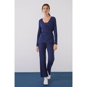 Súprava women'secret Lifewear dámska, tmavomodrá farba,