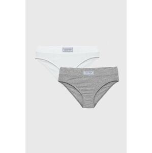 Detské nohavičky Calvin Klein Underwear 2-pak biela farba