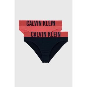 Detské nohavičky Calvin Klein Underwear 2-pak ružová farba