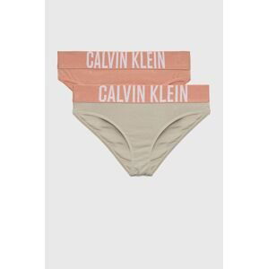 Detské nohavičky Calvin Klein Underwear 2-pak zelená farba