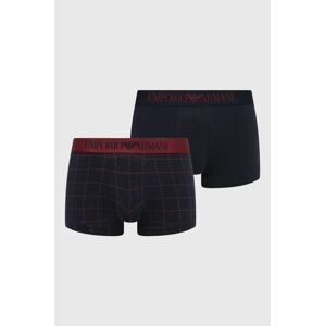 Boxerky Emporio Armani Underwear (2-pak) pánske, tmavomodrá farba