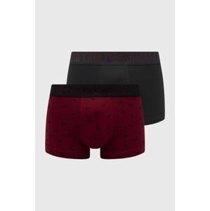 Boxerky Emporio Armani Underwear (2-pak) pánske, červená farba
