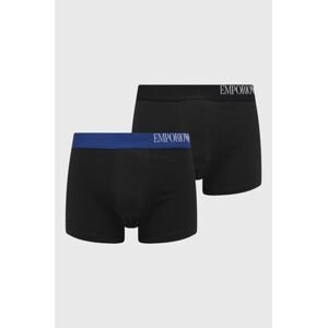 Boxerky Emporio Armani Underwear (3-pak) pánske, čierna farba