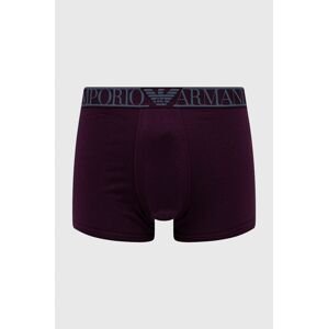 Boxerky Emporio Armani Underwear pánske, fialová farba