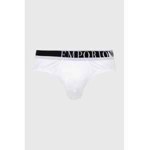 Slipy Emporio Armani Underwear pánske, biela farba