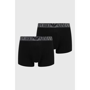 Boxerky Emporio Armani Underwear pánske, čierna farba