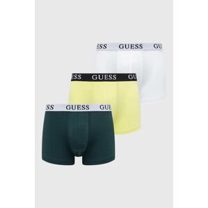 Boxerky Guess 3-pak pánske, zelená farba